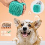 6 in 1 Pet Grooming Kit for Dog and Cat with Shedding Brush Nail Clipper Bath Brush Flea Comb and Complete Grooming Tools Set for Home Pet Hair Care Fur Cleaning and Professional Daily Pet Grooming Use - Image 6