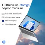HP 15, Intel Core Ultra 5 125H (16GB DDR5, 1TB SSD) FHD, IPS, 15.6''/39.6cm, Win11, M365 Basic(1yr)*Office24, Silver, 1.65kg, fd1354TU, Intel Arc Graphics, FHD Camera w/Shutter, AI Powered Laptop - Image 6