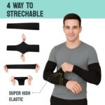 Arm Sleeves for Men & Women Sun Protection Hand Sleeves for Boys & Girls with Thumb-Hole UV Protection Hand Cover for Running, Cycling, Bike Riding, cricket and Outdoor Sports - Image 2