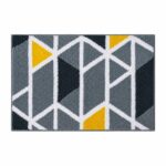 Roseate Mosaic Super Soft (40x60 cm) Microfibre 2000 GSM Bath Mat Super Absorbent Anti-Skid Door Mats for Home/Bathroom Mat/Bedroom/Kitchen/Floor Mat (Grey) Pack of 1 - Image 4