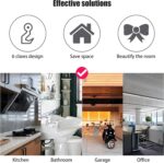 Self Adhesive Kitchen Utensil Hanger & Wall Organizer – Drill Free 6-Hook Rack for Spoons, Keys & Towels – Heavy Duty Multi-Purpose Holder for Home, Kitchen & Bathroom (1, Round Rotate) - Image 5