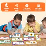 Edulok Word Families, Letter Sounds & Kindergarten Sight Words Language_Skills Flash Cards, Learn to Read Phonics Flash Cards, Read & Rhyme Flip Activity Book, Educational, Child-Friendly, Interactive - Image 6