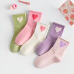 SYGA Baby Boys & Girls Cotton Socks, 5 Pairs Soft & Breathable Mid-Calf Socks for 1-4 Years - Image 5