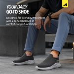 Boldfit Casual Shoes for Men Breathable Knit Slip-On Sneakers with Memory Foam Insole & EVA Sole Lightweight Walking Shoes with Sock-Like Fit & Padded Heel for All-Day Comfort - Image 3