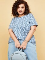 Max Plus Size Women Textured Lace Detailed Top - Image 2
