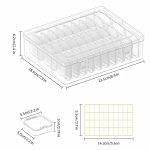 Transparent Plastic Tool Organiser Box with 6 Removable Inner Containers – Clear Hardware Storage Case with Carry Handle | Screw, Bolt, Nut & Small Parts (30PCS TRANSPARENT BEAD STORAGE BOX) - Image 3