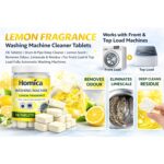 Washing Machine Cleaner Tablets (16 Tablets) | Drum & Pipe Deep Cleaner |Removes Odour, Limescale & Residue | For Front Load & Top Load Fully Automatic Washing Machines | Lemon Scent (Lemon) - Image 4