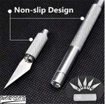 Worison 3pc Detail Pen Cutter with 15 Interchangeable Sharp Blades for Carving, Mat Cutting, Paper Cutting etc - Image 5