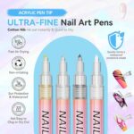 12 Color 3D Nail Art Pen Set DIY Nail Polish Drawing Pens Fine Tip Nail Graffiti Pens for Salon Home Use Quick Dry Waterproof Nail Design Tools - Image 6