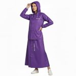 Goodluck Women’s Waterproof Skirt Suit Raincoat Set with Hood | Heavy Duty Rain Protection | Lightweight Windproof | Waterproof Nylon | Outdoor Rainwear for Travel Hiking Cycling - Image 4