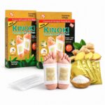 Kinoki Detox Foot Pads - Ginger & Salt Adhesive Patches for Foot Care, Body Cleansing, Pain Relief, Relieve Stress, Relaxation | Organic Natural Ingredients