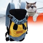 VELURA Pet Cat Carrier Backpack Chest Bag with Shoulder Strap Adjustable for Hiking S Yellow Blue|1 Pet Carrier Backpack| Carriers & Totes| Carriers & Totes| Dog Supplies |Pet Supplies - Image 6