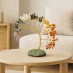 JD FRESH 200 Beds 7 Chakras Crystal Tree/Gemstone Feng Shui Tree for Good Luck/Positive Energy and Meditation Spiritual for Good Luck/Handmade Showpiece for Home Décor/Living Room/Office and Gifting - Image 2