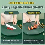 Antibacterial Double-Sided Circle Chopping Board Thickened Chopping Block Kitchenware Durable Round Vegetable Non-Slip Kitchen Cutting Serving Chopping Board Block - Image 5