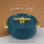 Selvel Elegance Inner Steel Casserole Set of 3 (1700ml, 1200ml, 600ml)|BPA Free|Advanced P.U. Insulation|Keeps Food hot & Fresh Chapati, Roti, Biryani and More (Emerald Green) - Image 8