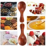 Small Wooden Salt Spoon - 8 Pack Mini Wood Spoon with Short Handle, Perfect for Small Jars of Jam, Spices, Condiments, Seasoning, Sugar, Honey, Coffee, Tea, Mustard, Ice Cream, Milk Powder - Image 3