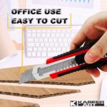 KABEER ART Heavy Duty 18 mm Cutter Set With 10 Replacement Blades - Image 5