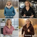 HOODLIFE Women’s Zip-Up Hoodie Sweatshirt – Soft Cotton Fleece Jacket with Hood, Full Zipper, Kangaroo Pocket, Casual Winter Hoodie for Women - Image 4