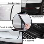 AutoBizarre Carbon Fibre High Gloss Anti Scratch Black Carbon Fiber Paint Protection Film Tape Ppf For Car Protection And Decoration - 2 Inches X 5 Meters - Image 2
