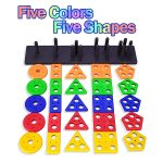 NIBAR® Baby Smart Activity Fun & Learning Blocks Geometrics, Educational & Learning Sorter Toys, Color Choose Stacking Game for Kids Baby, 1 2 3+ Year Activity Toys - Image 5