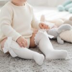 SYGA Baby Long Socks Cotton, Over The Knee, No Tightness, High-Top, Bow Pattern - Image 2