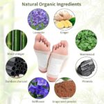 Kinoki Foot Patch Pads, Herbal Foot Care Detox Pads with Natural Ingredients, Easy Stick Sleep Patches for Foot Comfort, Relaxation and Daily Self Care Routine (Pack of 10) - Image 5
