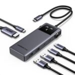 UGREEN Uno USB C Hub 6-in-1, 4K@60Hz HDMI, 10Gbps USB C & A Data, PD Ports | Type C Adapter for PC Tablet Phone Compatible with MacBook Air, iPad, iPhone 17/16/15 Pro and More