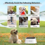 No Splash Dog Water Bowl with Floating Disk, 1.5L Slow Drinking Feeder, Anti-Overflow Anti-Choking No Spill Pet Water Bowl For Dog Cat Puppy Kitten (Black) - Image 2