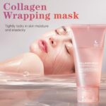 Collagen Night Mask Overnight Peel-Off (Korean Skincare) | Hydration & Elasticity Care for Glowing Skin| Overnight Collagen Face Mask | Peel-Off Wrapping Mask for Firming, Hydration & Radiant Skin - Image 2