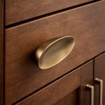 VOLO Antique Brass Cabinet Knob Handle – Premium Drawer Knob for Wardrobe Kitchen Cabinets Cupboard Furniture Hardware(TR SH 10 OV_Ant.) Pack of 2