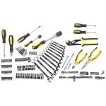 STANLEY STMT81243 110-Piece High Quality Multi-Toolkit containing Pliers, Spanners, Drivers, Sockets, Bits, Wrenches & Ratchets for Home, DIY & Professional Use, 1 Year Warranty, Yellow & Black - Image 3