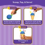 Skillmatics Sandeezy Pretend Play Ice Cream Parlour Set – Sand Playset with Moulds, Tools & Toppings, Sensory Toy for Kids, Non-Toxic, Mess-Free, Creative Indoor Activity Ages 3, 4, 5, 6, 7 | Sensory Toy with Moulds, Tools & Toppings for Kids, Non-Toxic, Indoor Activity, Screen-Free Gift for Ages 3, 4, 5, 6, 7 - Image 5