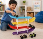 6-Level Car Ramp Racer Toy with 4 Mini Cars for Kids | Rolling Track Racing Toy for Toddlers Age 2-7 Years | Educational Car Slide | Birthday Gift for Boys & Girls | Colorful Racing Ramp Set - Image 7