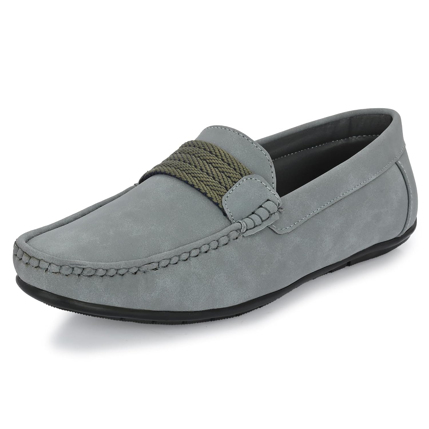 71hybZjlzxL._SL1500_.jpg Centrino Loafer Shoes for Men | Shoes for Man Stylish | Slip-On Lightweight Moccasins with Cushioned Insole | Comfortable for Office & Casual Wear | Hand-Stitched Mens Shoes | Loafers for Man Premium (6546) - Image 1