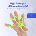 STRAUSS Hand Grip Strengthener | Hand Exercise Equipment | Ergonomic Design Comfortable Grip | Silicone Griper Exercise Accessory | Washable & Portable | Finger Exerciser (Green) - Image 5