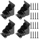 Folding Hinge, 4 Pieces Table Legs Foldable, Hinges Support Bracket Self-Locking Folding Brackets 0-90 Degrees, Foldable Leg Hinges, Folding Hinge Hardware