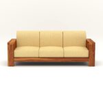 NATRAJ ART & CRAFT Sheesham Wooden 6 Seater Sofa Set for Living Room | Solid Wood Sofa | Rosewood Sofa Set for Home & Office | Lounge (Natural, 3+2+1 Seater) - Image 3