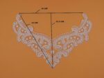 White,Vintage Dyeable Hand Crafted Embroidered Rayon Neck Lace Patch | material for Lace Jewelry,Scrap Book,Suits,Shirts,Dresses Qty 1 piece ,Used As Trims,Borders,Designer Embroidery Patch,Applique,Sewing Supplies,DIY Art & Craft . - Image 2