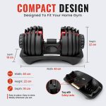 SLOVIC Adjustable Dumbbell 24kg | Dumbbells - Gym equipment for home workout | Dumbbell Set (24kg X 1) | Fitness Gym Dumbbells for Bench Press, Shoulder and Biceps| Anti Skid dumbles for all exercises - Image 6
