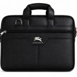 SIRSKA Laptop Bag Brief case in Faux Leather, 15.6 inch | Shoulder Strap Included, Padded Laptop Compartment, Multiple Pockets, Top Carry Handles, Office Messenger Bag