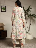 GRECIILOOKS Kurta Set for Women | Co ord Sets for Woman Stylish | Floral Printed Kurta's Sets | Straight Kurtas with Palazzo Pants | Ethnic Casual Set's - Image 2