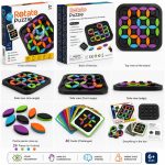 Rotate Puzzle Brain Teaser Board Game with 24 Rotating Pieces, 40 Challenge Cards, Educational STEM Learning Toy, Logic Puzzle for Kids, Teens & Adults, Family Game - Image 5