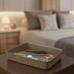 Bel Casa Royal A4 Tray - Pack of 4 I Desk & Drawer Organizer, File Holder & Storage Tray for Home Kitchen and Office Use - Lt Brown - Image 6