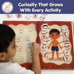 CocoMoco Kids Busy Book for Toddlers 2-4 Years | Educational Toys for 2+ Year Old Boys Girls | Montessori Busy Binder Quiet Book | Activity Books with 7 Learning Games | Return Gift for Birthday - Image 4