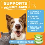 Paw Science Dog Ear Cleaner Wipes – Finger Wipes for Dogs & Cats – Cleaning, Soothing, & Deodorizing Itchy Ears – Pet Ear Relief Solution (Coconut) - Image 3