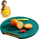 Circle Double-Sided Chopping Board Antibacterial Chopping Block Thickened Kitchenware Durable Round Cutting Serving Chopping Board Block