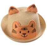 BabyMoon Tiger Baby Summer Spring Kids Cap with String | 2-8 Years | Brown