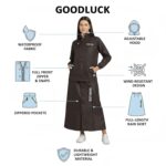 Goodluck Women’s Waterproof Skirt Suit Raincoat Set with Hood | Heavy Duty Rain Protection | Lightweight Windproof | Waterproof Nylon | Outdoor Rainwear for Travel Hiking Cycling - Image 7