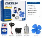 Electronic Experiment Project DIY Kit with 9V Battery, Battery Clip, on Off Switch, DC Toy Motor, Blade Fan for Science Projects - Image 6