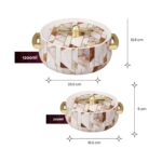 SELVEL Elegance Casserole | Advanced PU Insulation | Elegant Design Hot Pot | Hot Case Keeps Food Hot & Fresh for Hours | Serve Chapati, roti, Biryani and More (Royal Ceramica, Set Of 2 (1200 Ml & 700 Ml)) - Image 6